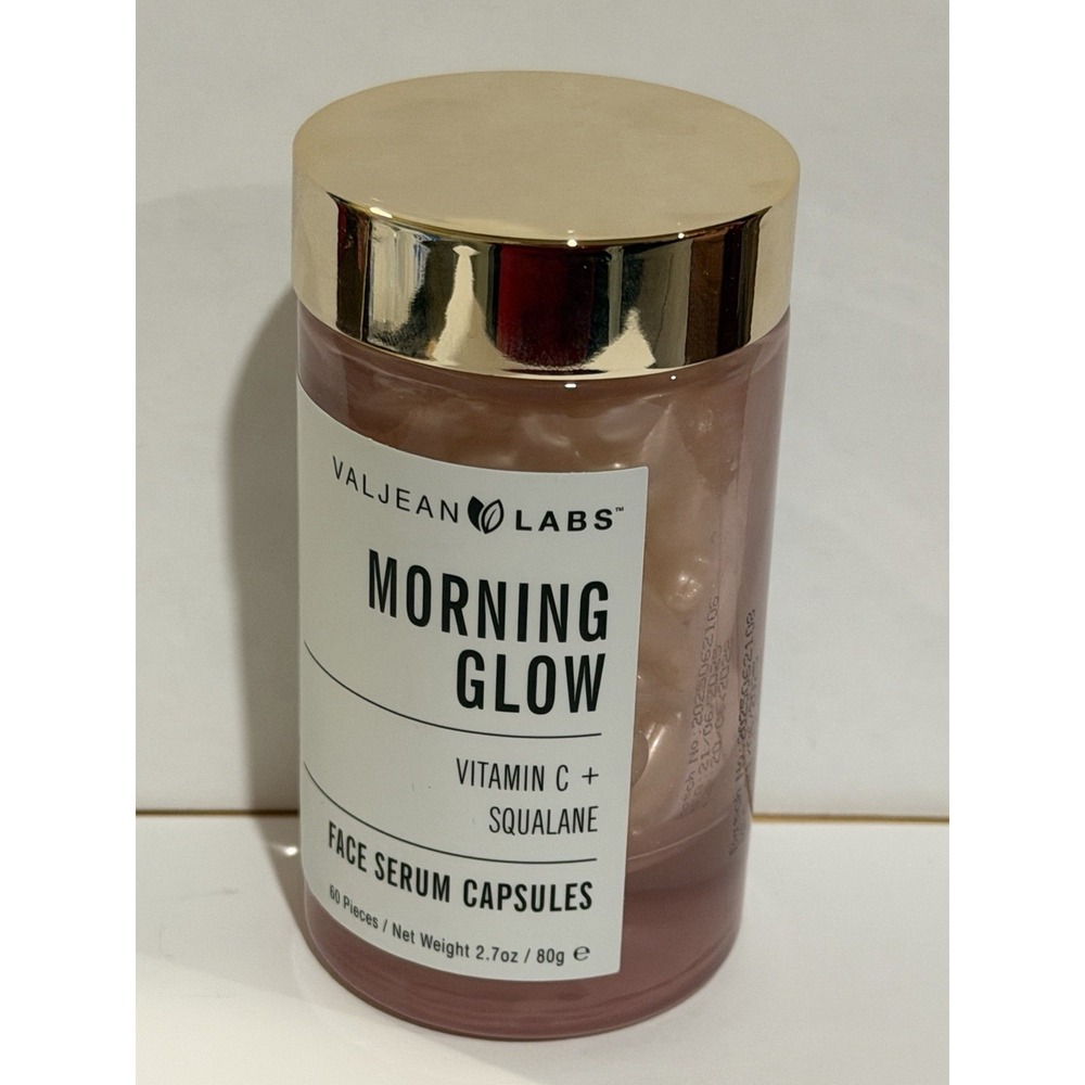 VALJEAN LABS - Morning Glow Face Serum Capsules - Vitamin C + Squalane - 2.7 oz